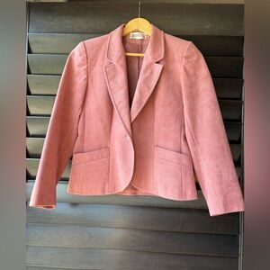 Ultrasuede Pink Blazer Made in the USA Size Small